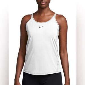 Nike NWT Women's One Classic Dri-FIT Strappy Tank Top White Training Size XL
